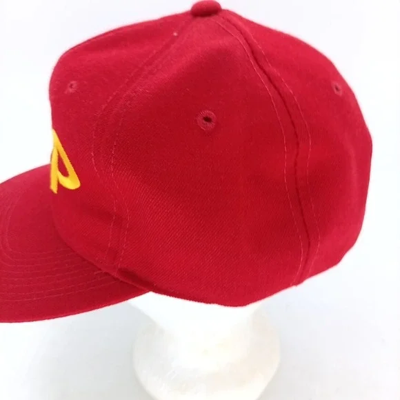 Sports Specialties SnapBack Hat Russia Script Rare Red CCCP Vintage 90s #7